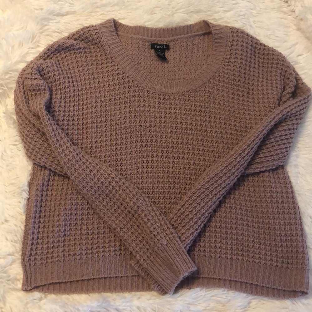 rue 21, blush sweater